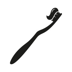 Toothbrush icon. Oral care, mouth hygiene symbol. Fresh breath sign.