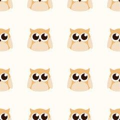 Cute pattern with an owl.