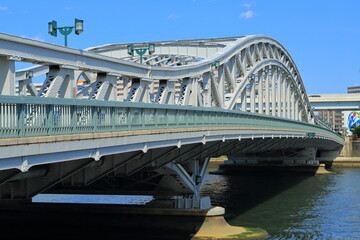 隅田川に架かる白鬚橋