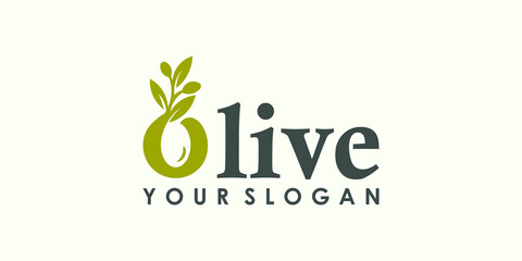 olive oil logo design, beauty oil, women's oil