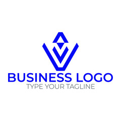 creative modern typography and monogram logo design
