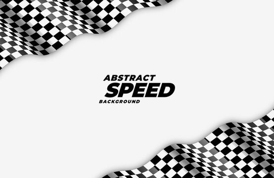wavy checkered racing flag speed background