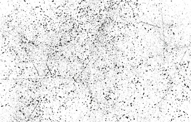 Grunge Black And White Urban. Dark Messy Dust Overlay Distress Background. Easy To Create Abstract Dotted, Scratched, Vintage Effect With Noise And Grain

