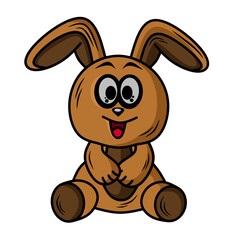 Rabbit cartoon vector
