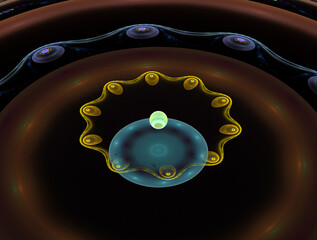 Imaginatory fractal abstract background Image