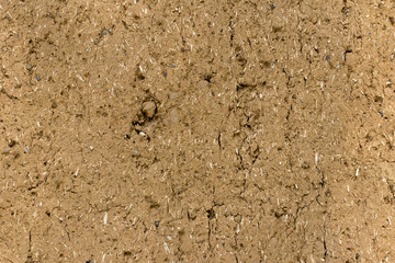 texture of clay wall from clay house, clay background