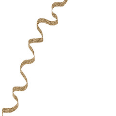 Isolated transparent background png gold element for graphic design