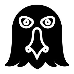 eagle glyph icon