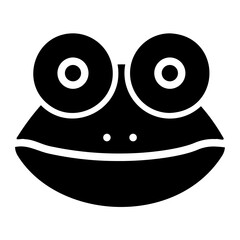 frog glyph icon