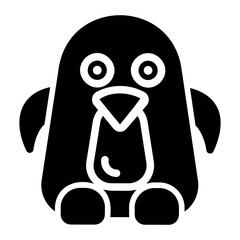 penguin glyph icon