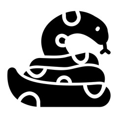 snake glyph icon