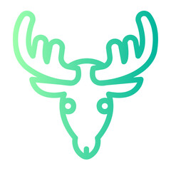 deer gradient icon