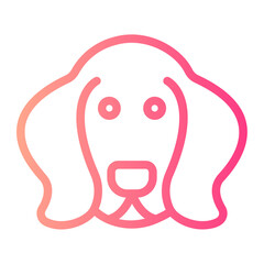 dog gradient icon