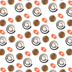 geometric color round pattern texture background design