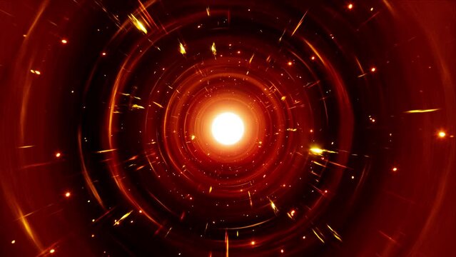 Glittering Red Light Star Galaxy Space