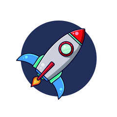 Obraz premium rocket illustration vector art