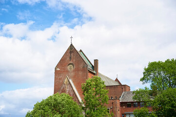 Fototapeta premium Baptist church post modern art deco architecture design