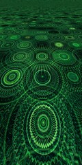creative patterns and designs in bright neon green