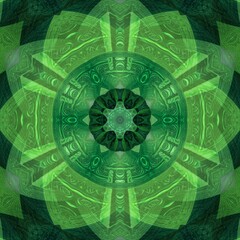 creative patterns and designs in bright neon green