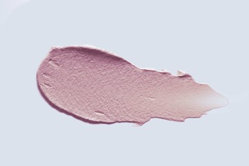 Cosmetic mask smudge sample texture. Mud, charcoal or  clay cleansing mask or face foam. Body slimming cream.