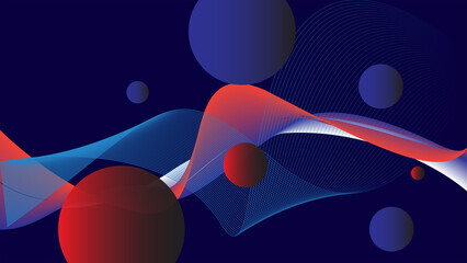 background with circles and stars