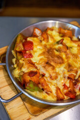A Delicious Cheese Baked Vegetable Pot
