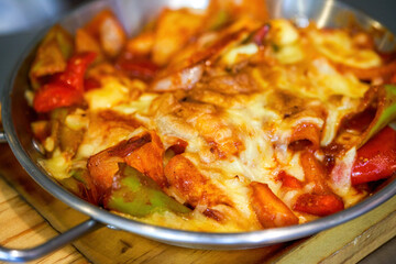 A Delicious Cheese Baked Vegetable Pot