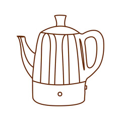 Coffee, hot, maker, percolator, pot, steel, tea icon