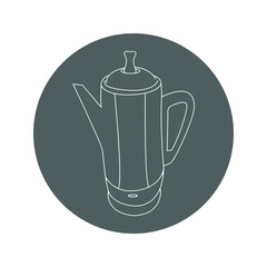 Coffee, hot, maker icon