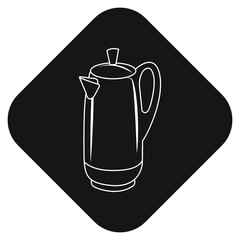 Italian, maker, percolator icon
