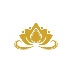 Beauty vector lotus icon