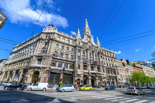 Budapest, Hungary - 15.05.2022: New York Cafe One Of The Most Beautiful Coffee Shop In The World, Located In A Luxury Hotel