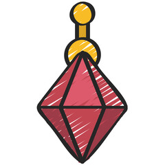Crystal Earring Icon