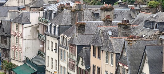 Häuser in Morlaix Bretagne