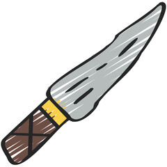 Obraz premium Caveman Dagger Icon