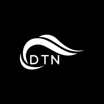 DTN letter logo. DTN best black ground vector image. DTN letter logo design for entrepreneur and business.