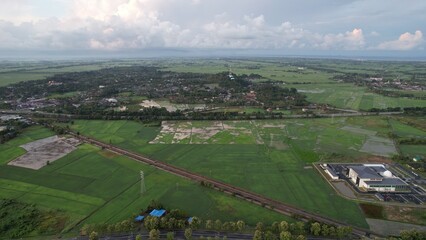 Perlis, Malaysia – June 29, 2022: The Beautiful Kangar City at Sunrise