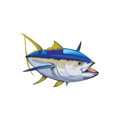 YELLOW FIN TUNA FISH VECTOR