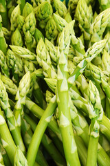 Fototapeta premium Fresh seasonal asparagus on the market in Germany