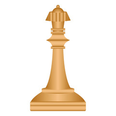 Chessmen. Chess queen. Chess. Wooden chess. Vector