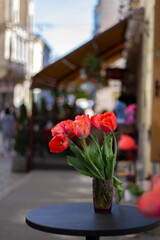 flowers in the street
