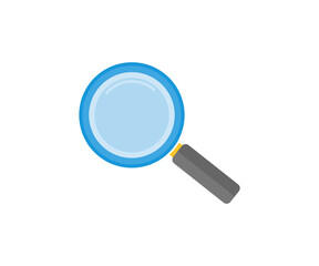 Magnifying glass instrument, magnifying sign logo design. Glass, magnifier or loupe sign, search isolated on white background vector design and illustration.