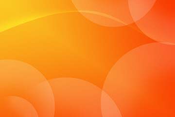 Minimal geometric background. Orange elements with fluid gradient. Dynamic shapes composition.