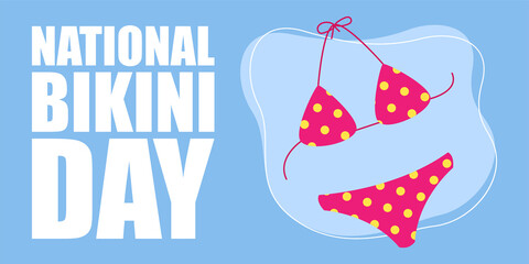 Vector illustration for National Bikini Day