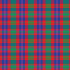 Rainbow Plaid Tartan Checkered Seamless Pattern