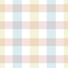 Rainbow Pastel Plaid textured Seamless Pattern