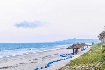 On the coast of the South China Sea. Beach.