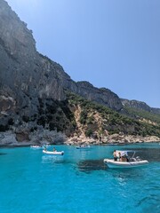 Fototapeta na wymiar Boating in Sardinia, Italy