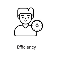 Efficiency vector filled outline Icon Design illustration on White background. EPS 10 File