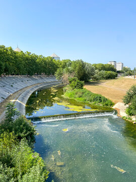 Rivière le Lez à Montpellier, Occitanie